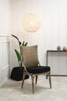 Round Palm Leaf Lightshade - Natural