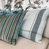 Dante Sage Stripe Cushion